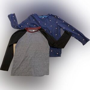 Old Navy Two Boys Long Sleeve Tees Large